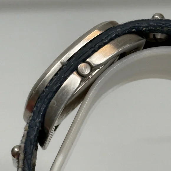 Nixon The Duchess Royal Pleasure Denim Cuff Watch Diamond Accent - new battery - Picture 4 of 9